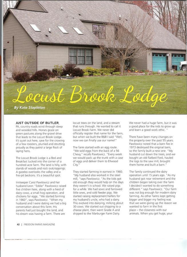Locust Brook Lodge Butler Εξωτερικό φωτογραφία